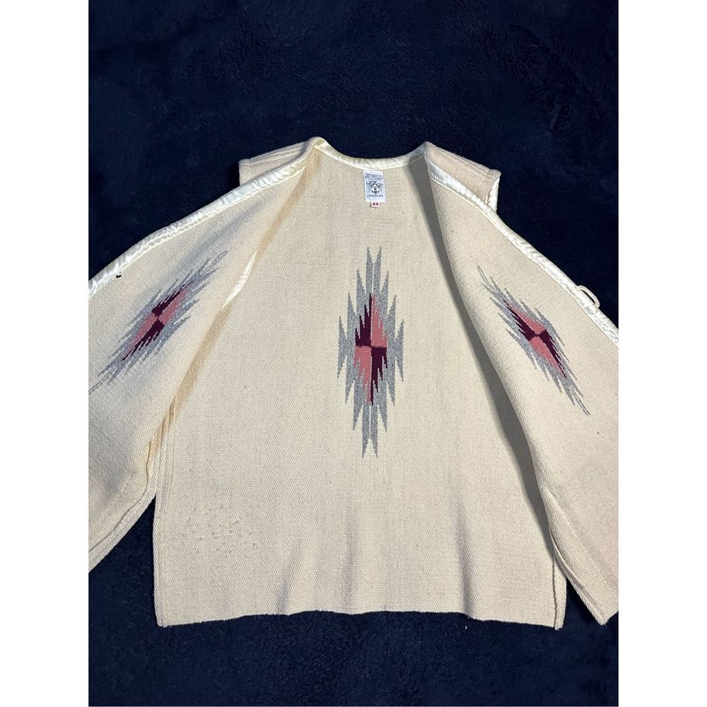 Vintage Ortega Hand Woven Wool Chimayo Vest Southwestern Sz Mens Large W - Picture 5 of 8